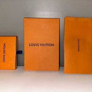 Box of Three Slightly Damaged Louis Vuitton Packages